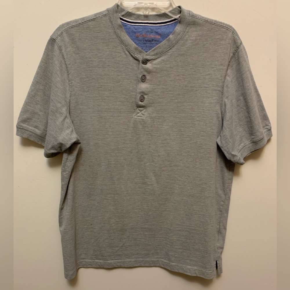 3/$20 WEATHERPROOF Men's Gray/Taupe Henley Shirt